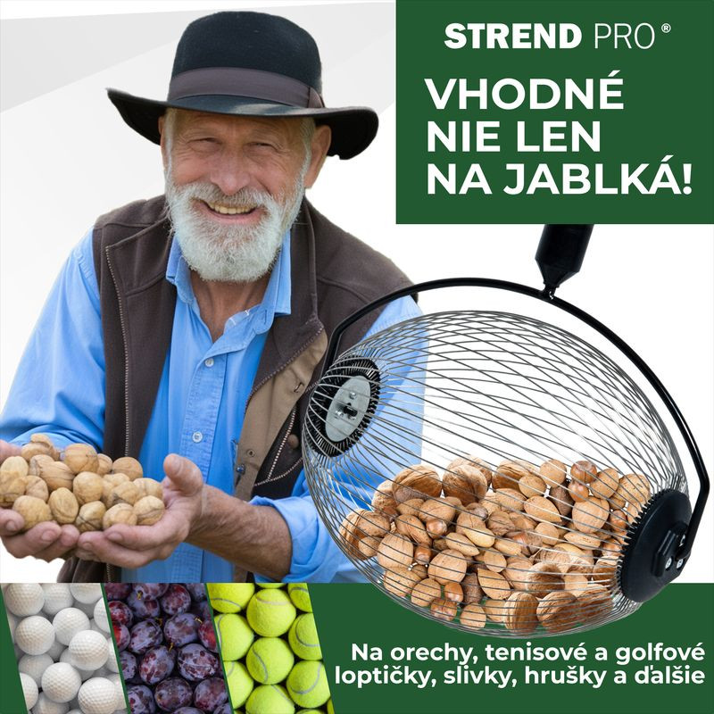 Zberač Strend Pro OD-50206, na orechy a ovocie s ALU teleskopickou násadou 80-120 cm 5