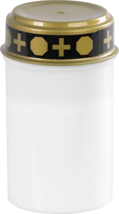 Kahanec MagicHome TG-10, s LED sviečkou, na hrob, biely, 12 cm, (súčasť balenia 2xAA)