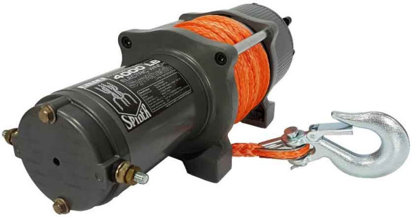 Naviják elektrický, 12 V, 800W, max. ťah 1814 kg, syntetické lano 6 mm, MAR-POL 2
