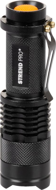 Svietidlo Strend Pro Flashlight NX1040, 3 W, 70+65 lm, s bočným svetlom, Zoom, 1xAA, Sellbox 12 ks 1