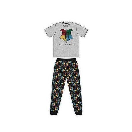 TDP Textiles Pánske bavlnené pyžamo HARRY POTTER Hogwarts - S (small)