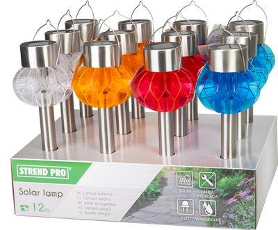 Lampa Strend Pro Libertas, nerez, solárna, LED, 9x36 cm, Sellbox 12 ks 4