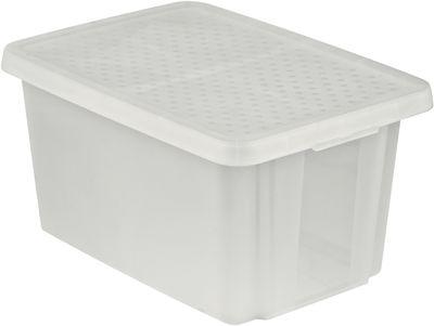 Box s vekom Curver® ESSENTIALS 45 lit., priesvitný, 57x40x30 cm