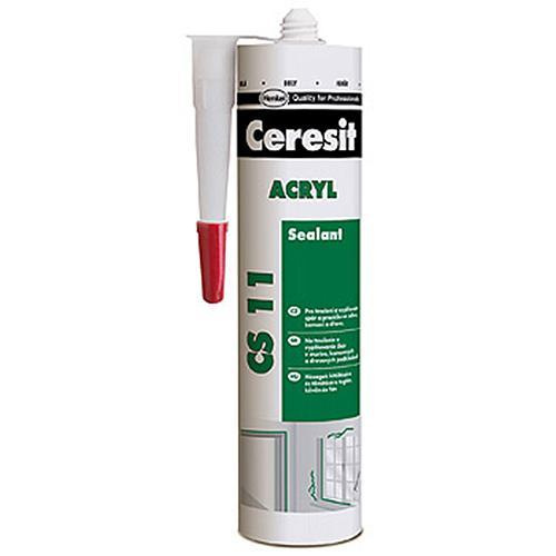 Tmel CERESIT CS11, 300 ml, Akrylátový, biely