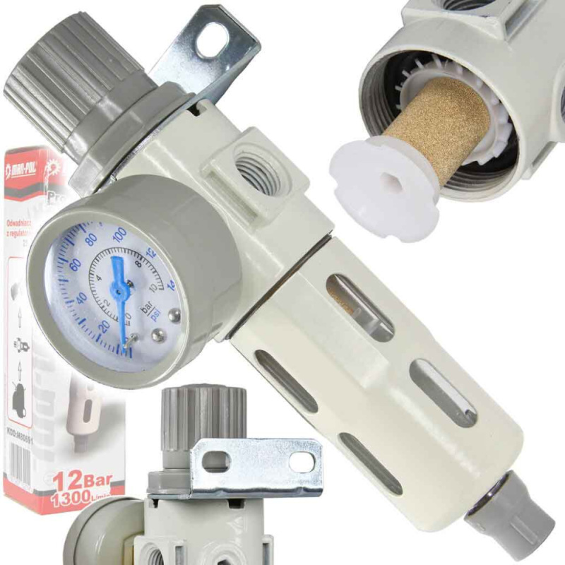 Odkaľovač s manometrom a regulátorom tlaku, 1/4 ", MAR-POL