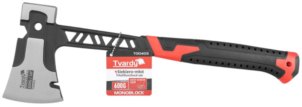 Kladivo-sekera MONOBLOK s antivibračnou rukoväťou 600 g, TVARDY 7