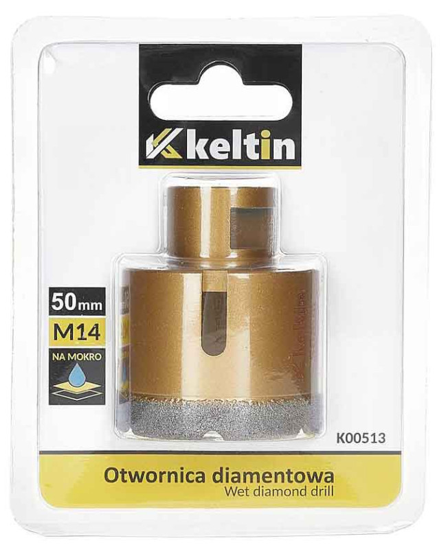 Vrták diamantový korunkový, závit M14 do uhlovej brúsky priemer 50 mm, GEKO 1