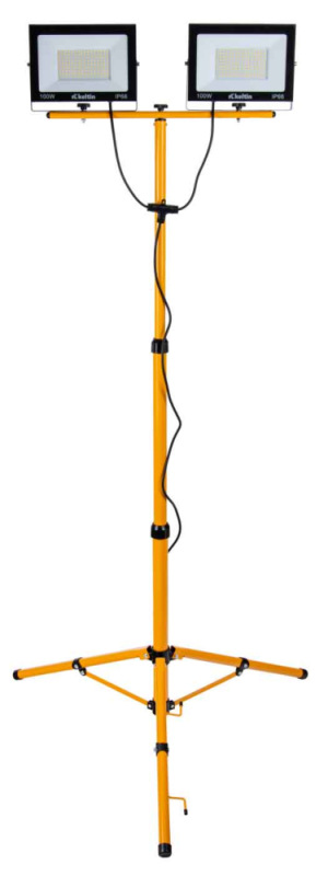 LED reflektor 2x100W s teleskopickým stojanom, neutrálna biela 6500K, KELTIN 4