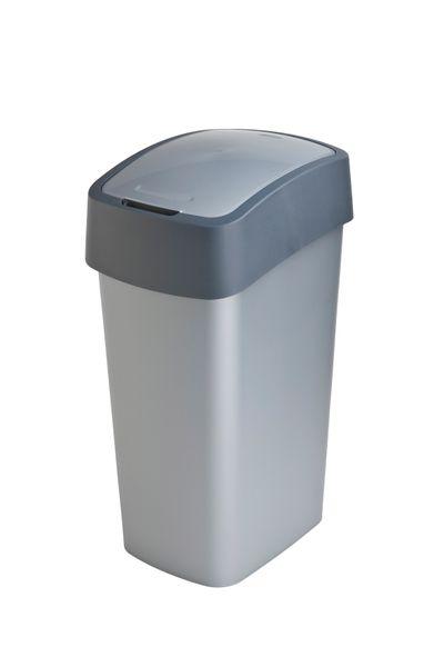 Kôš Curver® PACIFIC FLIP BIN 45 lit., 37.6x29.4x65.3 cm, antracit/šedý, na odpad