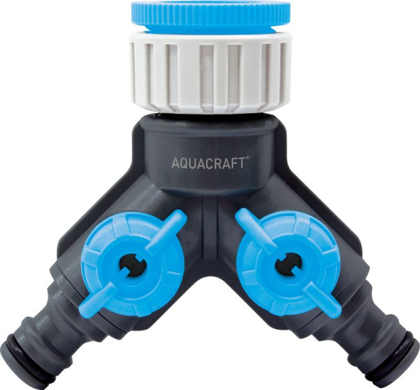 Rozbočovač AQUACRAFT® 550256, Premium, 2-way, Dual Y, záhradný, na hadicu