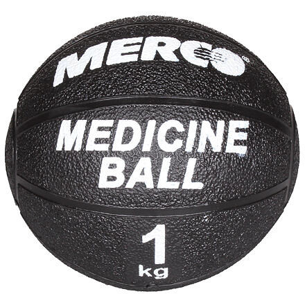 Merco Black gumená medicinbalová lopta 1 kg