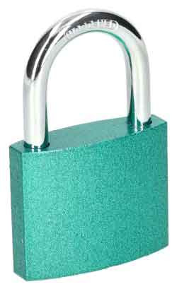 Zámok visiaci liatinový, farebný AB-50 mm, XL-TOOLS 4