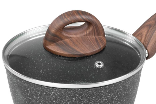 Rajnica MagicHome Black Marble Line, so sklenenou pokrievkou, 16 cm 3