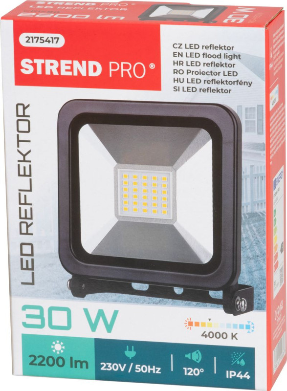 Reflektor Strend Pro Floodlight LED AG, 30W, 2200 lm, IP44 2