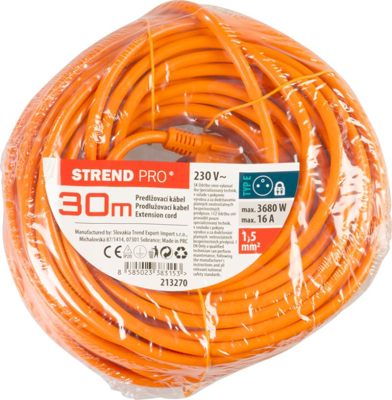 Kábel DG-YFB01 L-30 m, predlžovací, Orange 1