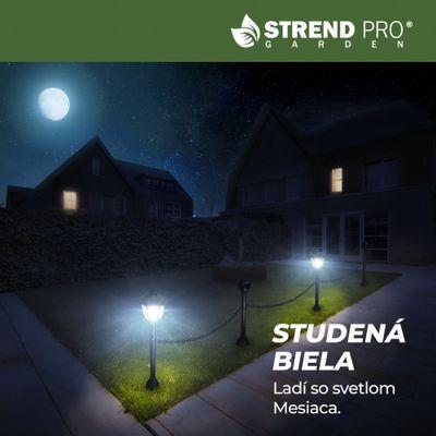 Lampa Strend Pro Garden, reťaz, ohrada, plot do záhrady, 2x solárne svietidlo, 1x LED, 16,5x16,5x71, 2