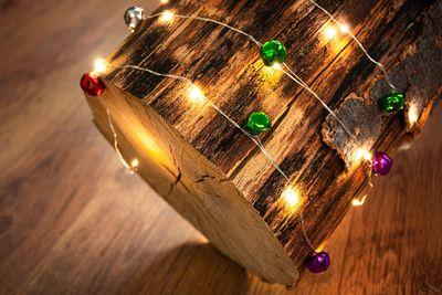 Reťaz MagicHome Vianoce Bell, 20x LED biela, so zvončekom, 2xAA, jednoduché svietenie, osvetlenie, L