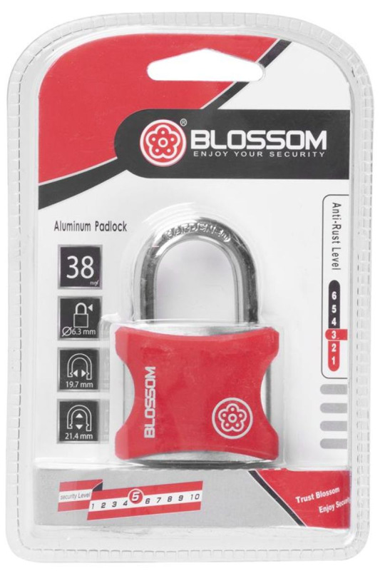 Zámok Blossom 9840, 38 mm, visiaci, Vinyl, Traveler 1