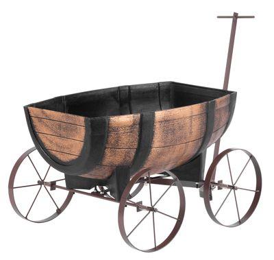 Kvetináč Strend Pro Woodeff, 41,5x29x19cm, whiskey barel wagon 1