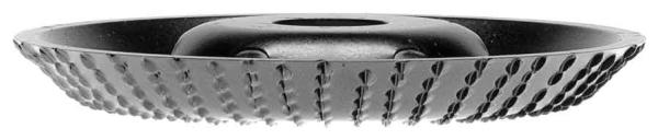 Rašpľa do uhlovej brúsky šikmá, 45°, 125 x 22,2 mm nízky zub, TARPOL, T-91