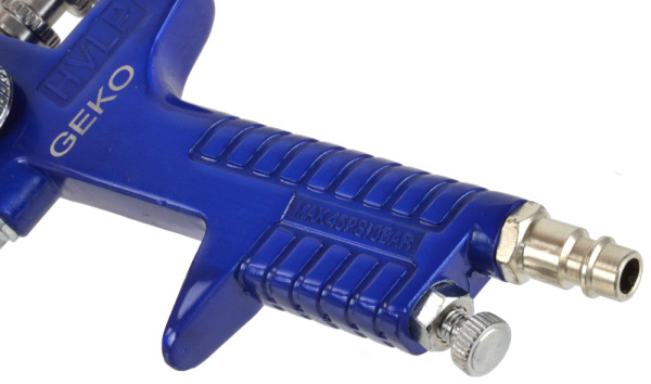 Striekacia pištoľ HVLP s hornou nádobkou 600ml, tryska 2.5mm, GEKO 4