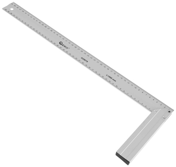 Uholník stolársky hliníkový 500 mm, GEKO 3