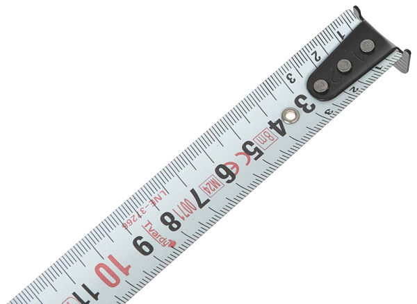 Meter zvinovací 3m x 16mm bez magnetu, obojstranný, I trieda presnosti, TVARDY 3