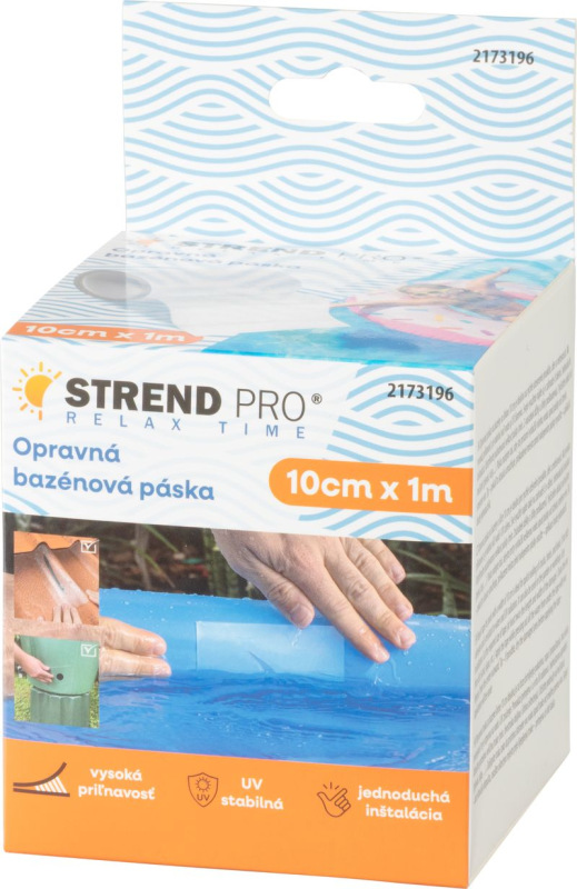 Páska Strend Pro, 100 mm, L-1 m, opravná, na bazény, vodeodolná, transparentná 1