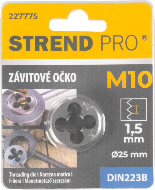 Očko Strend Pro, závitové, M10x1,5 mm, metrický závit priemer 25 mm, DIN223B 1