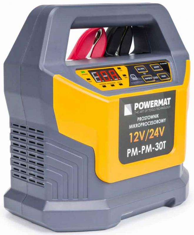 Nabíjačka elektronická akumulátorová 12/24V, 250/500Ah, PM-PM-30T,, POWERMAT