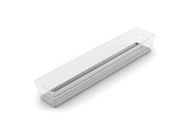 Organizér Curver® SISTEMO 5, priesvitný/sivý, 7.5x37.5x5 cm, do zásuvky