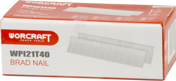 Klince do sponkovačky Worcraft CNS-S20LiH, 40 mm, Typ T, bal. 5000 ks 1
