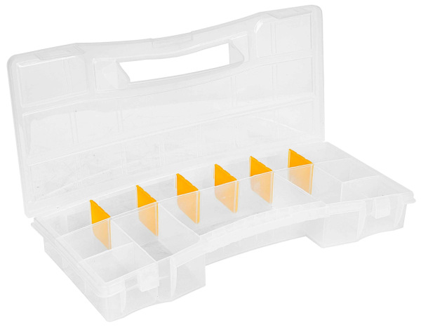 Kufor na náradie s kolieskami, 2 boxy, 1 zásuvka, dĺžka 46 x šírka 26 x výška 62 cm 7