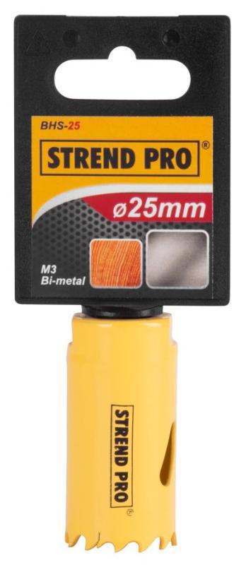 Vyrezávač Strend Pro BHS44, 25 mm, M3 Bi-metal, korunka do kovu, pílový