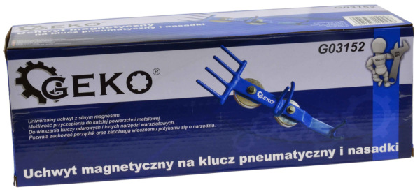 Magnetický držiak na pneumatický uťahovák a nadstavce, GEKO 4