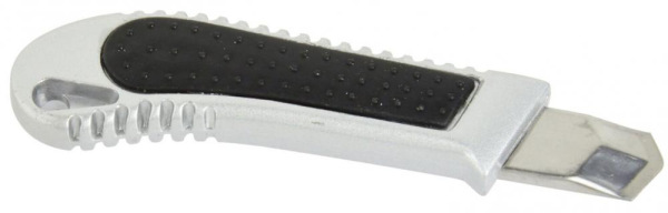 Nôž s ulamovacou čepeľou 18 mm, kovový s tlačítkom Profi, GEKO 2