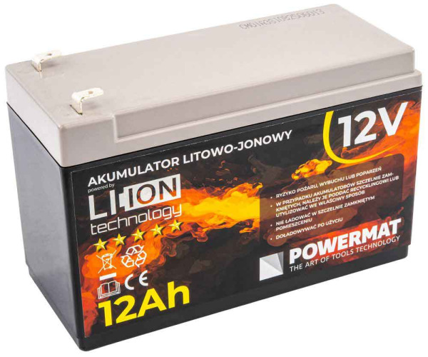 Náhradná batéria pre akumulátorový postrekovač, 12V, 12Ah, POWERMAT
