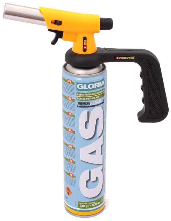Horák na plynovú kartušu s rukoväťou, závit 7/16", PRO-TECHNIK 1