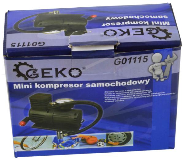 Kompresor mini 12V + adaptéry, GEKO 3