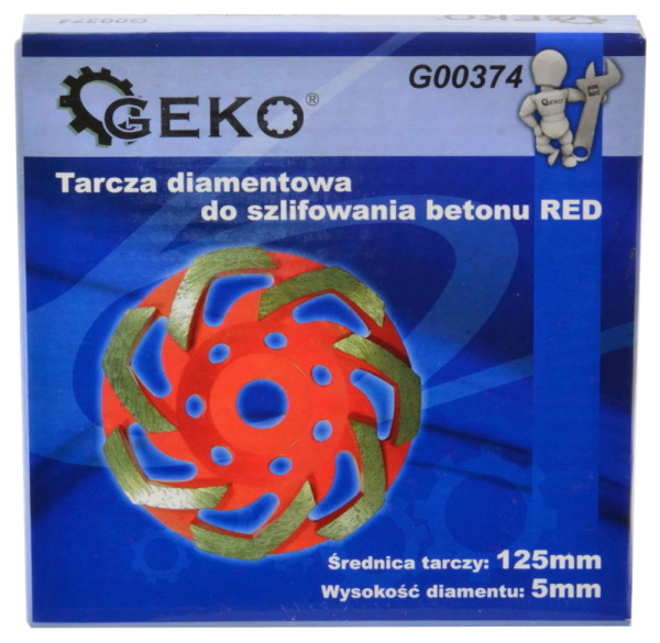 Brúsny diamantový kotúč 125 x 22 mm na kameň, L-SHAPE, GEKO 3