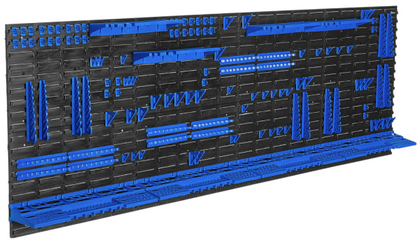 Dielenská tabuľa na náradie - sada 8 panelov 2304 x 780 mm + 128 ks príslušenstvo, GEKO 2