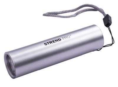 Svietidlo Strend Pro Flashlight NX1051, 50 lm, USB nabíjanie, čierna/strieborná, 77x19 mm, Sellbox 2 2