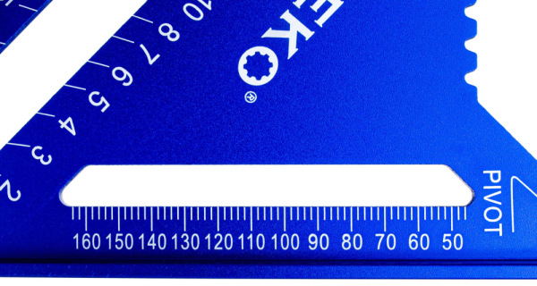 Uholník trojramenný stolársky s príložníkom 300 x 300 x 430 mm x 4 mm, GEKO 4