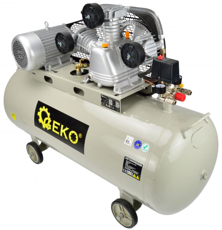 Kompresor olejový 3-piestový 4,0 kw, 400 V, 490 l/min, vzdušník 200 litrov, GEKO