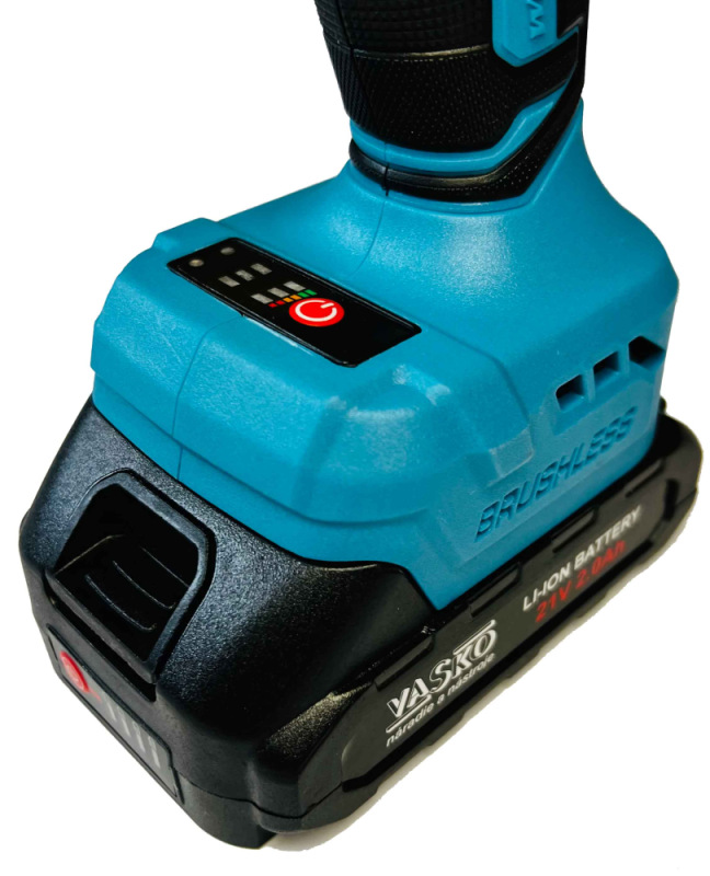 Akumulátorový rázový uťahovák 1/2" + 1/4", 2x 2Ah batéria, 1x nabíjačka, 350 Nm, VASKO 5