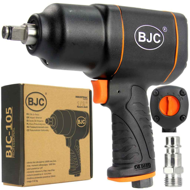 Pneumatický rázový uťahovák 1/2", 1550 Nm, 6-7 bar, BJC-105 11