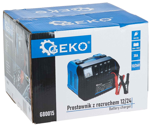 Nabíjačka so štartovaním 12/24V 20-380 Ah, GEKO 8