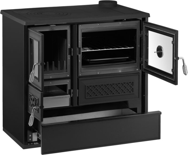 Sporák BELLA, 9,0KW, pravý, čierny, 870x510x810mm 4