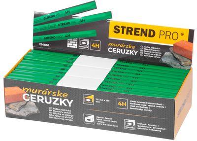 Ceruzka Strend Pro, murárska, 250 mm, čierna tuha, hranatá, na kameň, Sellbox 72 ks 3