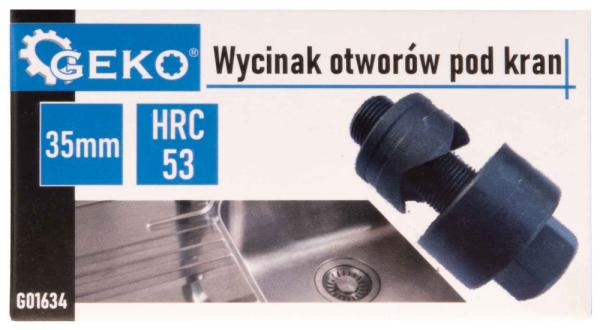 Vykružovací vrták do oceľových a nerezových plechov, priemer 35 mm, GEKO